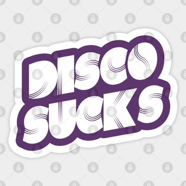 Disco Sucks | Funny 70's disco dancing design | nostalgia gift Sticker by DesignsbyZazz